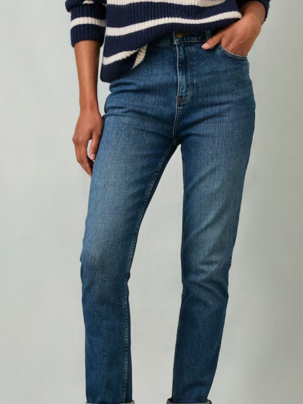 $113 FatFace Chesham Girlfriend Women's Straight Leg Jeans size 10R